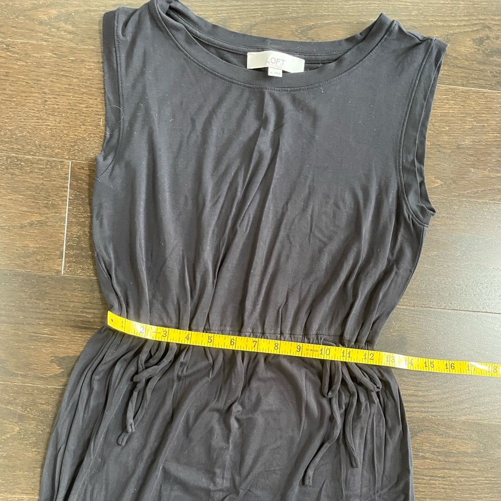 LOFT Black Midi Tank Dress - Picture 5 of 7